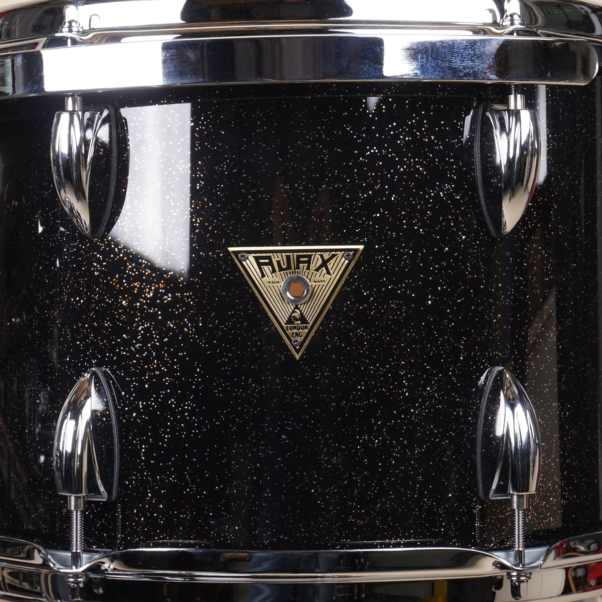 AJAX Forte Standard 22" Kick - 4 Piece Shell Pack - Black Sparkle Lacquer