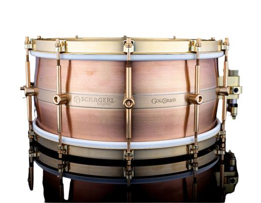 Schagerl GoldBrass 14" x 6.5" Raw Copper/Brass Snare Drum