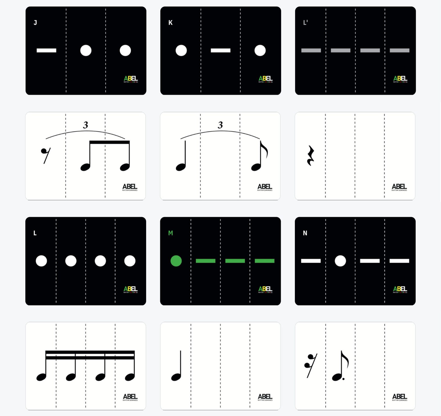 Abel Rhythm Dominoes - Playing Cards - New!!!