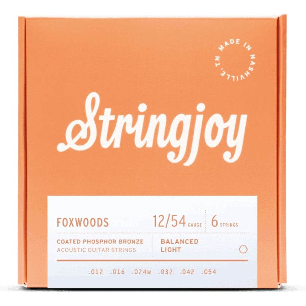 Stringjoy Foxwoods (12-54) Light Gauge Acoustic Guitar Strings