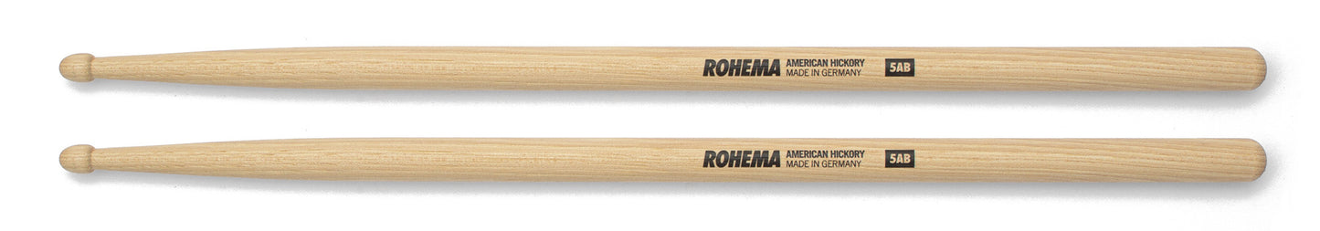 Rohema Classic 5AB Hickory Drumsticks - 61326 - Top Seller!