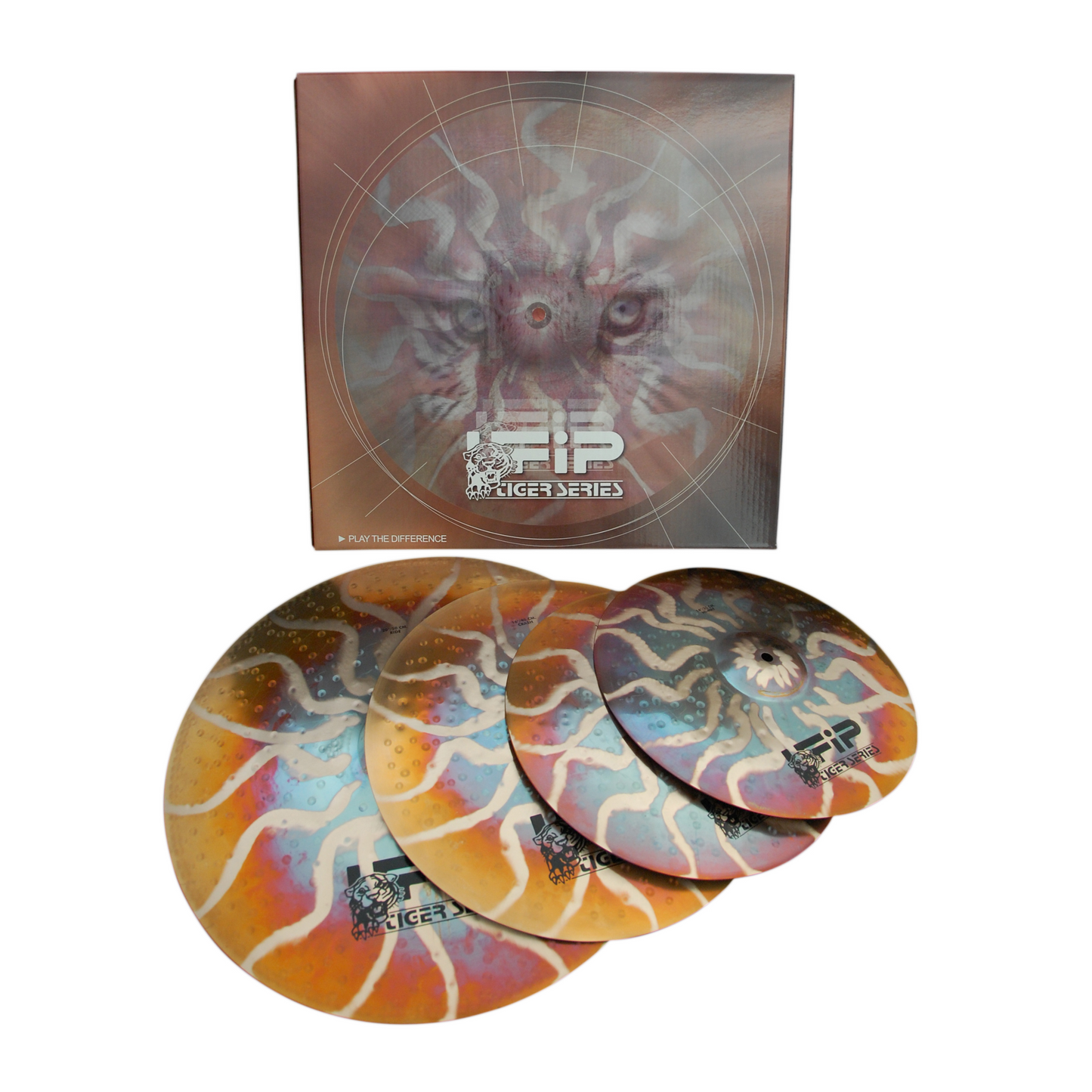 UFiP Tiger Series Set B - 13" Hats/16" Crash/18" Ride w/ Stefy Line Bag