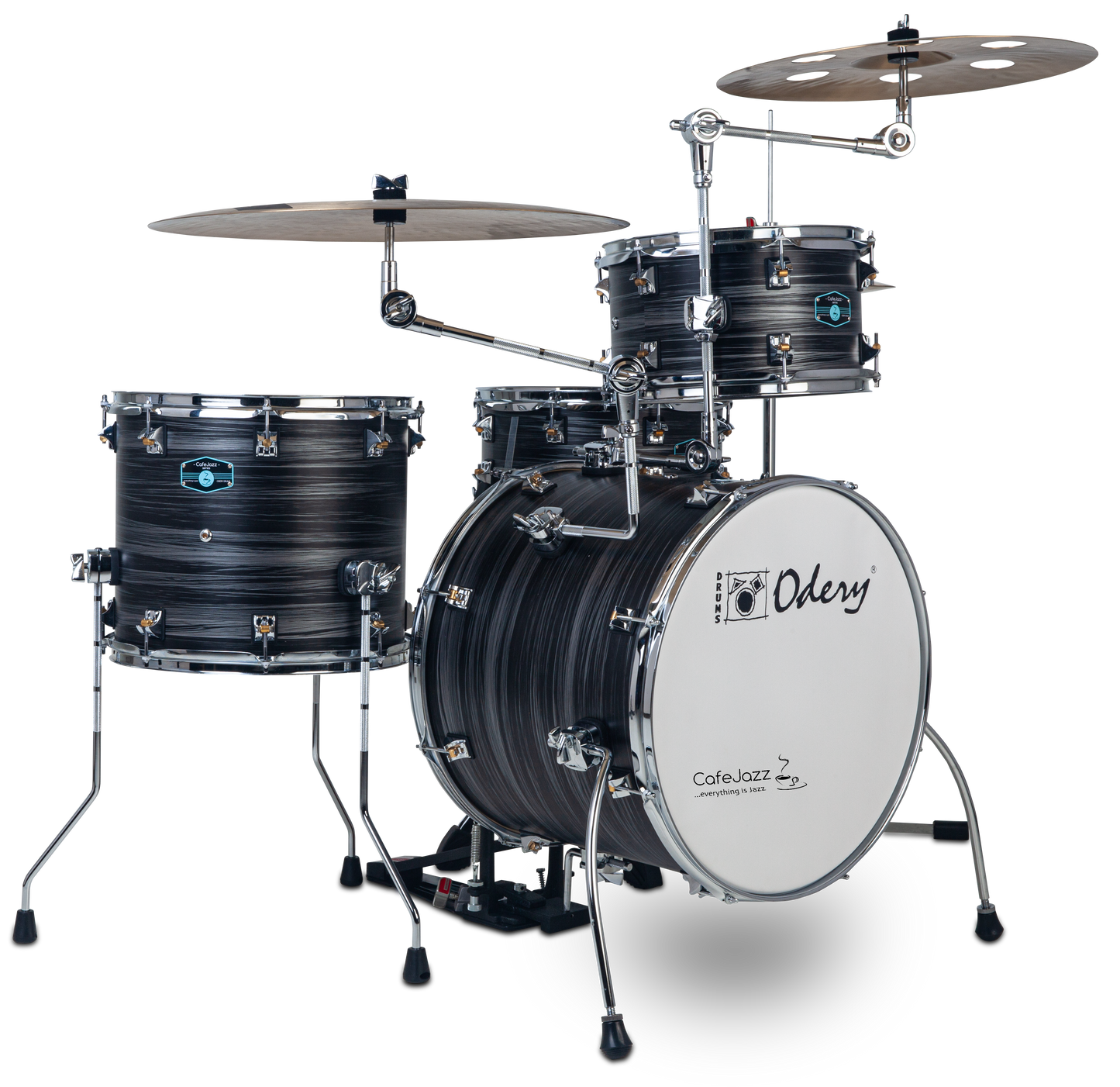 Odery Cafe Jazz Kit - Shell pack with snare and cymbal arms - * Pre-Order Now! *