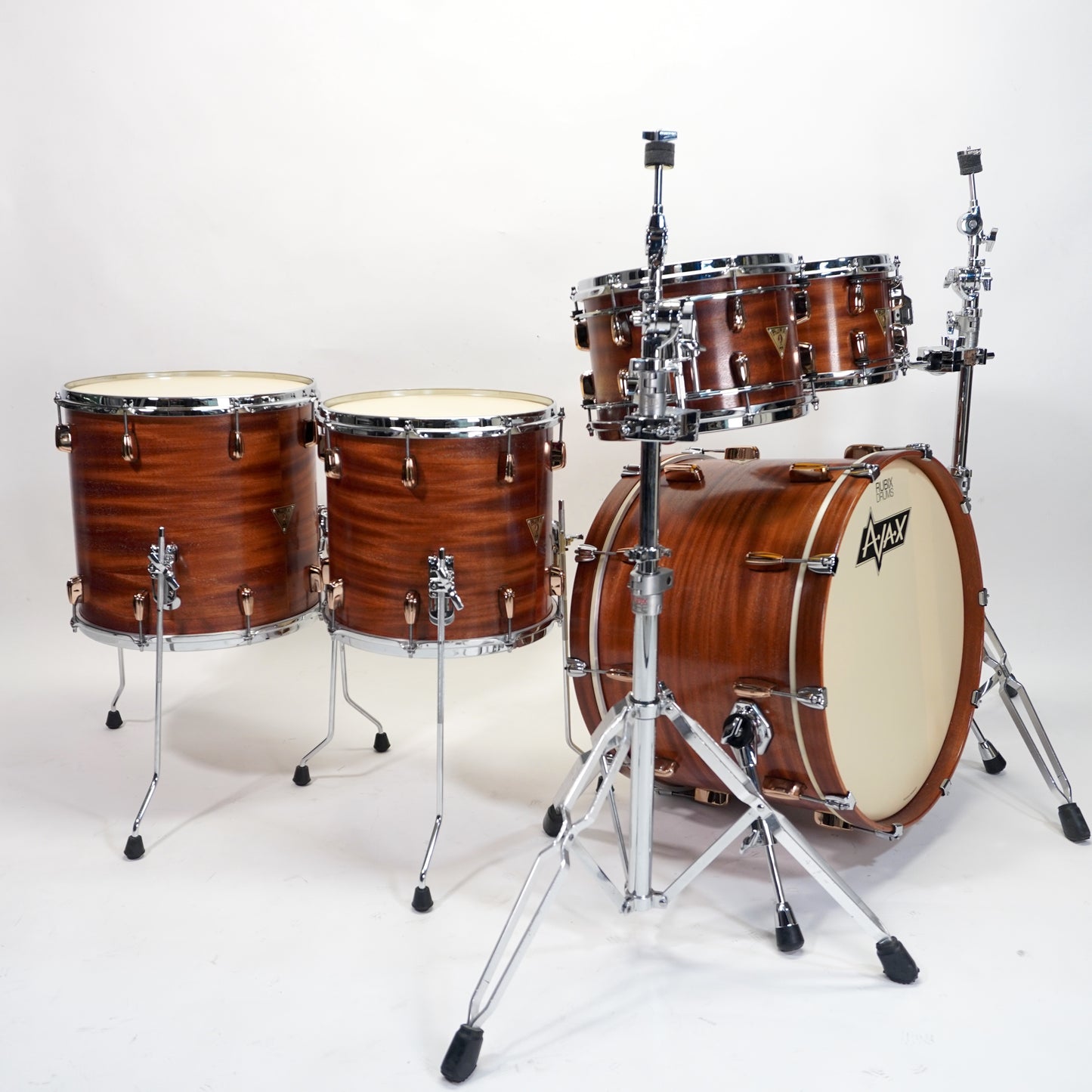 AJAX Drums Custom Mahogany Drum Kit - 10x8 12x8 14x14 16x16 22x14 - Made in England