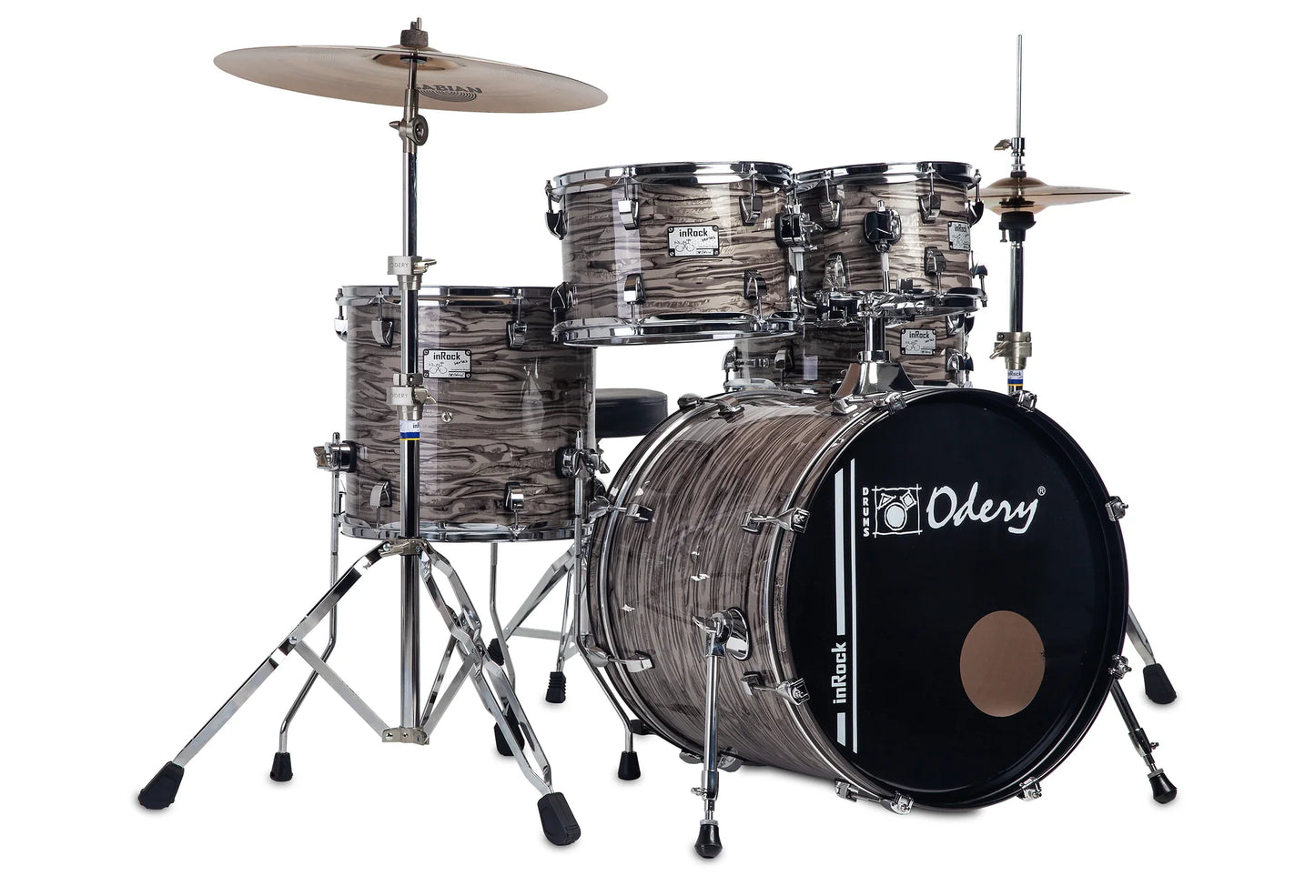 Odery inRock Series - 5 piece Drum Kit w/Hardware Pack & Snare