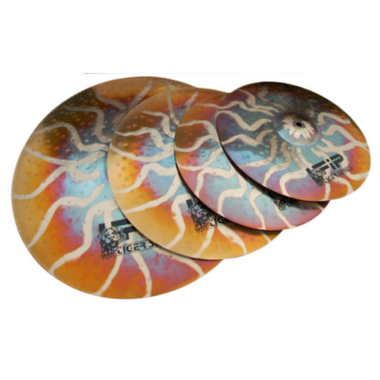UFiP Tiger Series Cymbal Set - 13" Hats, 17" Crash, 20" Ride