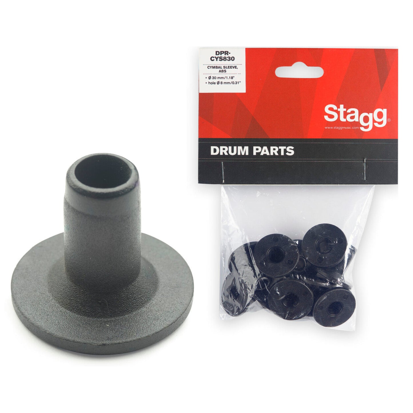 Stagg Cymbal Sleeves - 8mm, 10 count