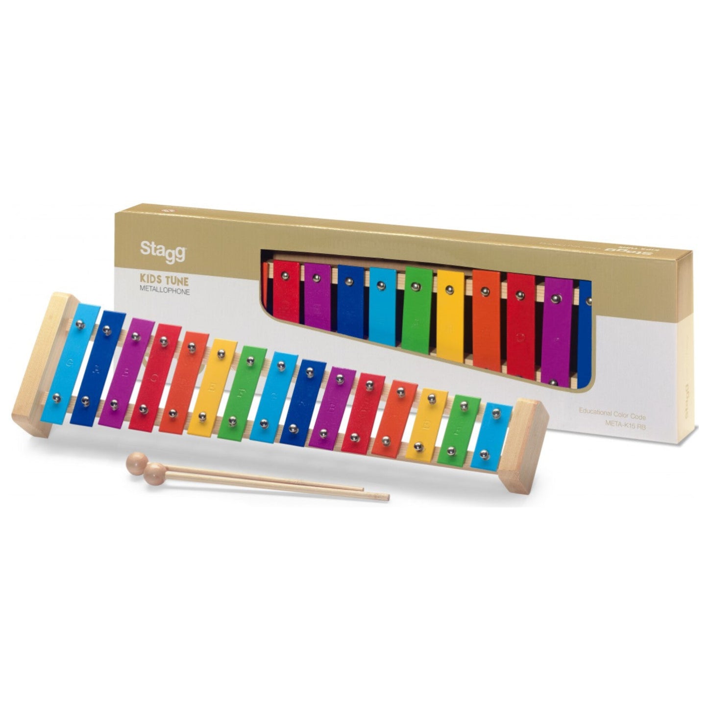 Stagg METALLOPHONE - 15 Rainbow Keys