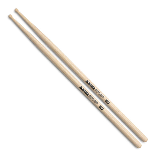 Rohema Rounded Tip 12H  Hickory Drumsticks - 618148