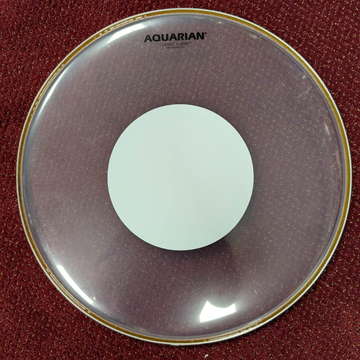 Aquarian 16" Classic Clear Drumhead w/ Power Dot (USED)