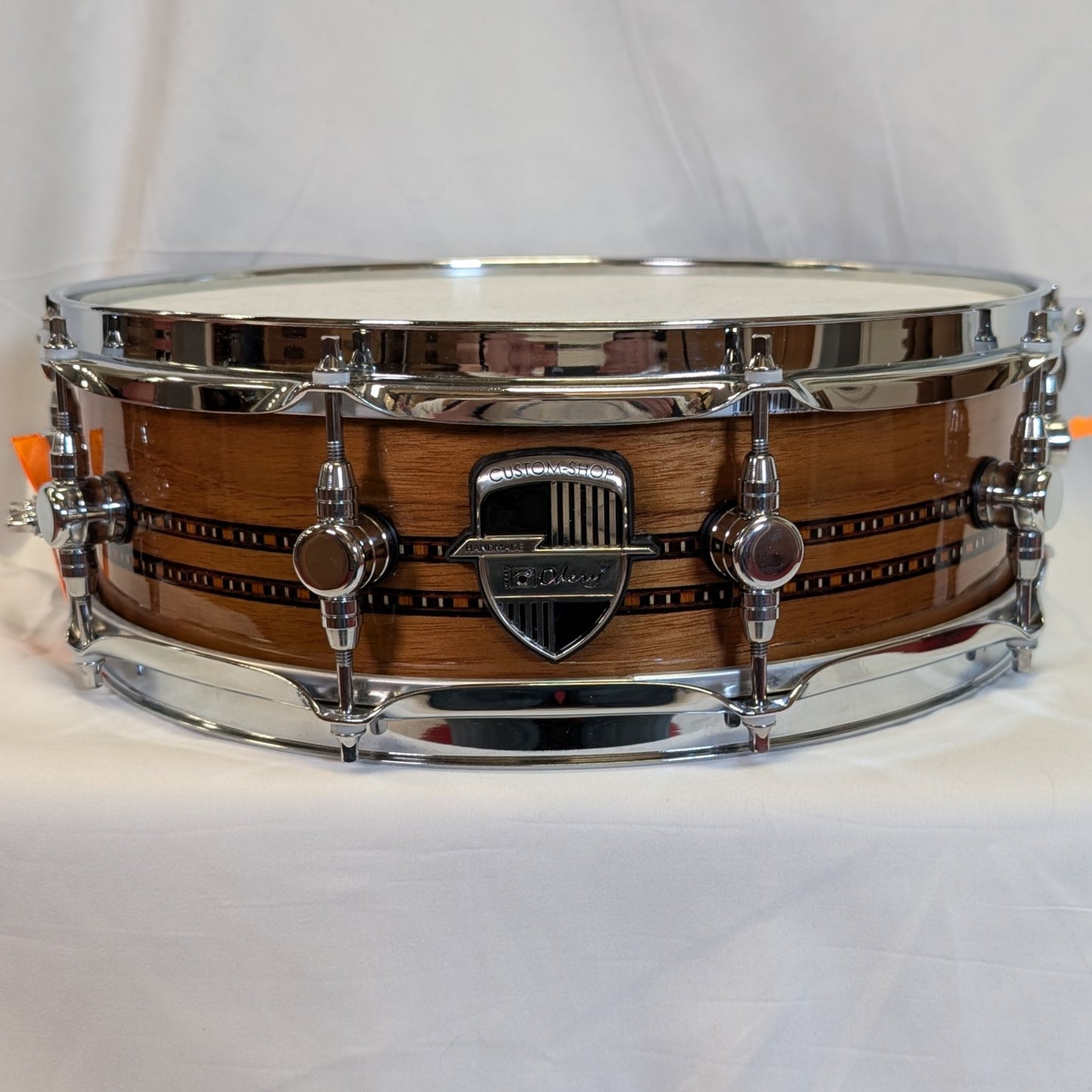 Odery Custom 14x5.5 Teak Natural Double Inlay Snare Drum