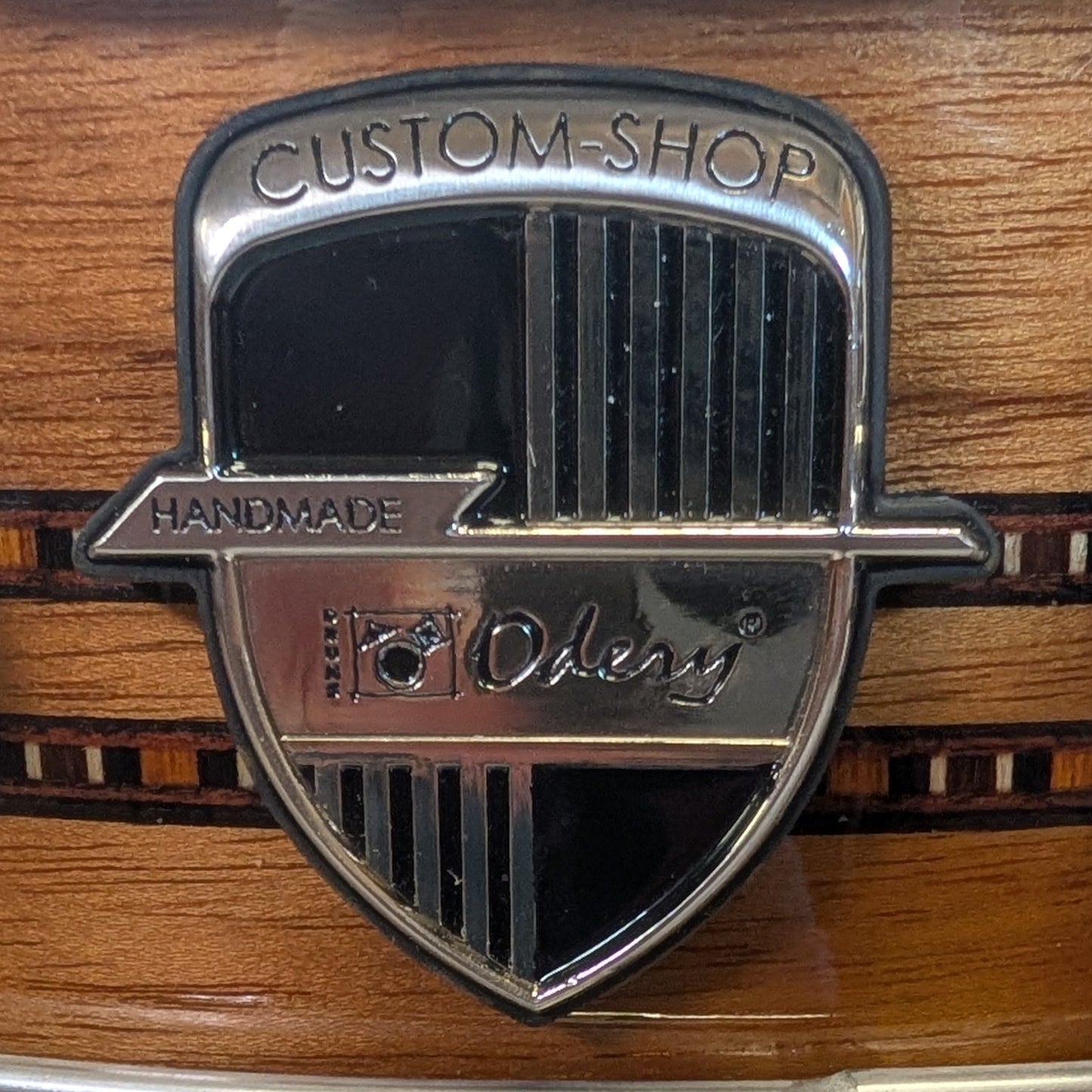 Odery Custom 14x5.5 Teak Natural Double Inlay Snare Drum