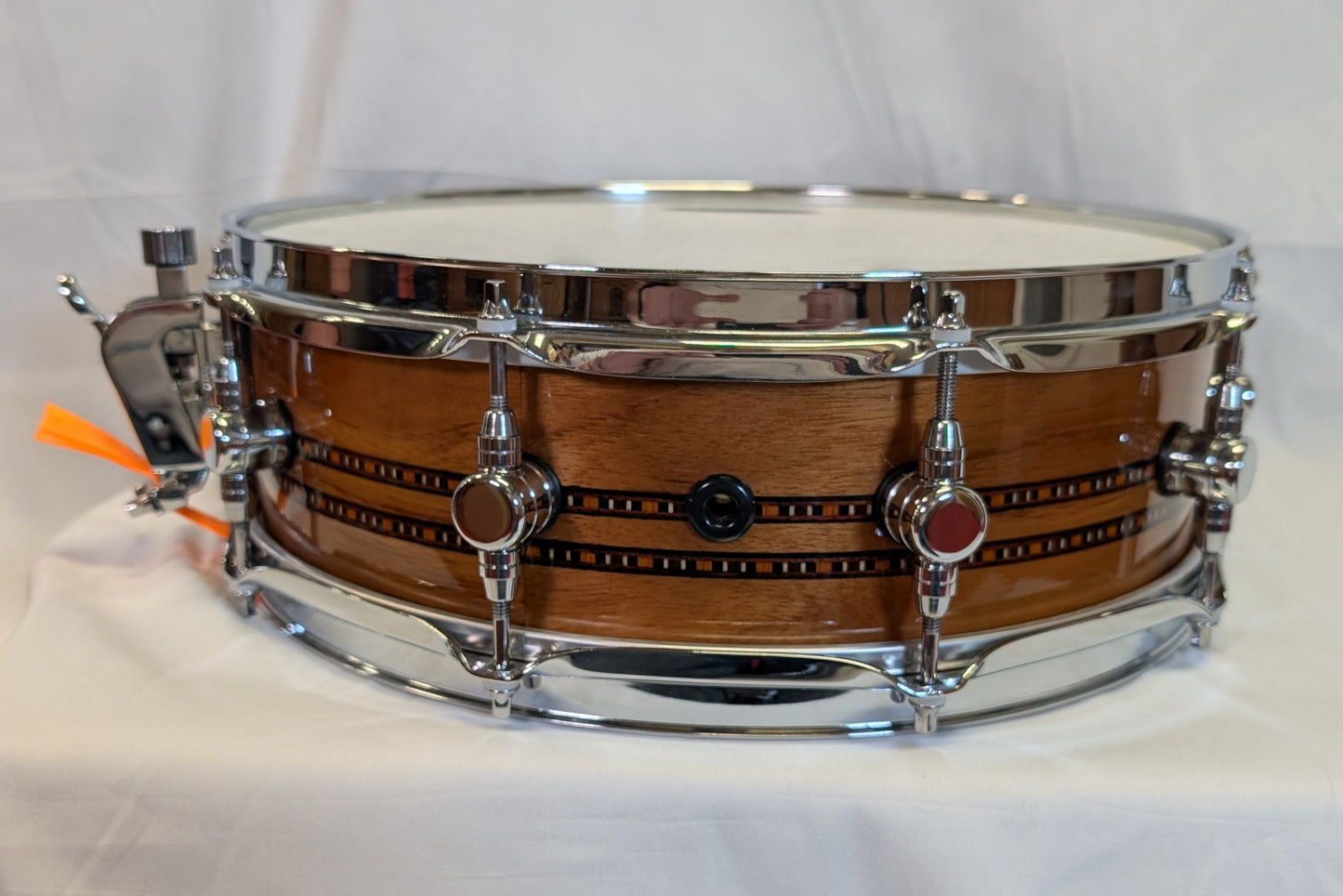 Odery Custom 14x5.5 Teak Natural Double Inlay Snare Drum