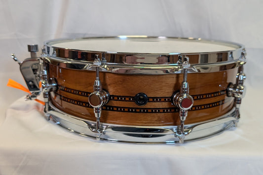 Odery Custom 14x5.5 Teak Natural Double Inlay Snare Drum