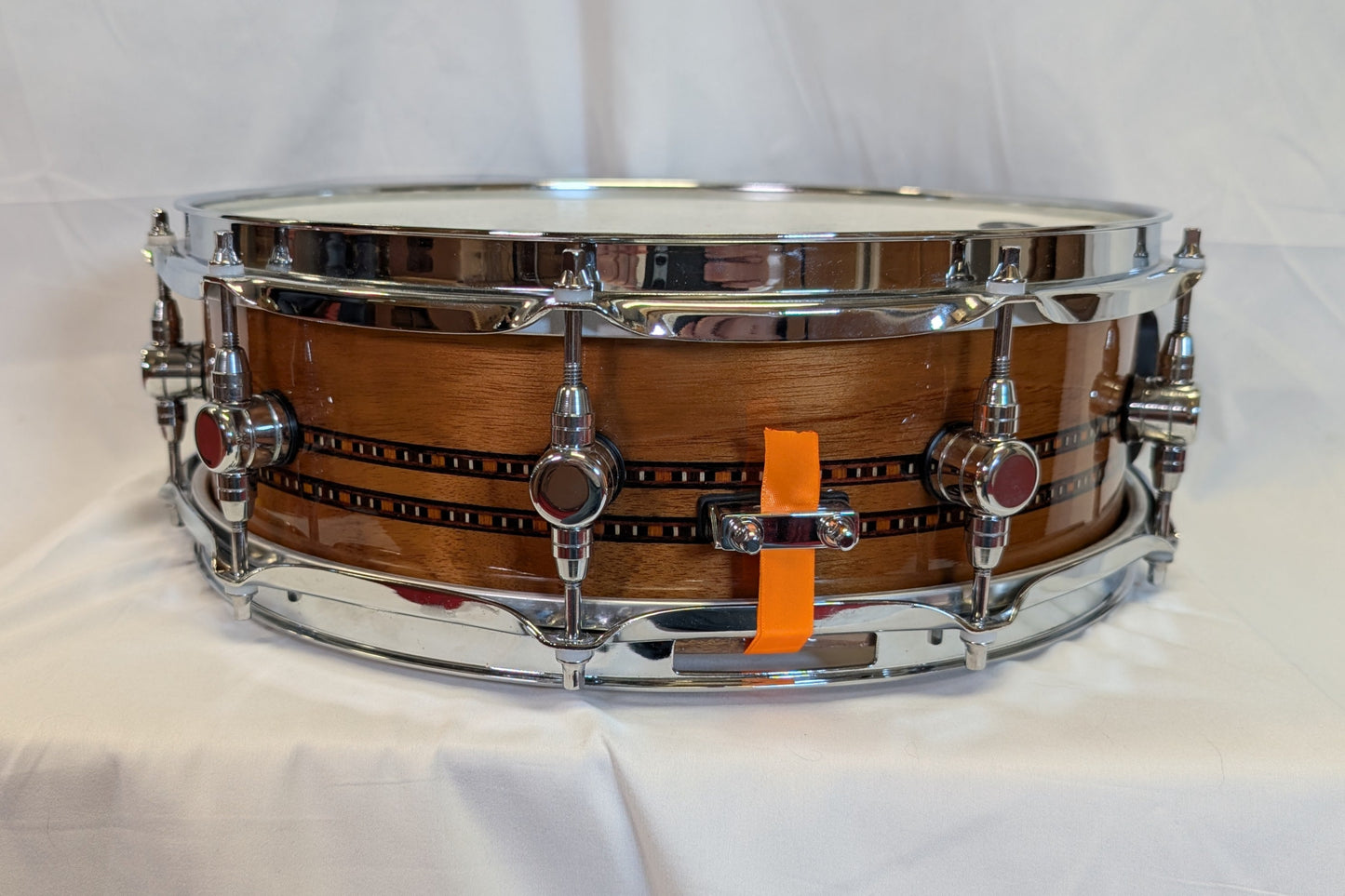 Odery Custom 14x5.5 Teak Natural Double Inlay Snare Drum
