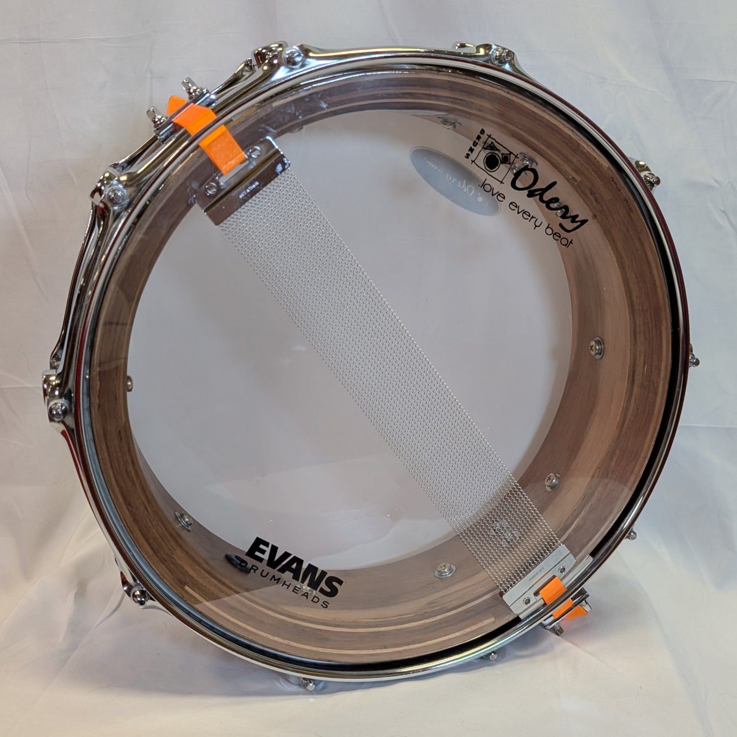 Odery Custom 14x5.5 Teak Natural Double Inlay Snare Drum