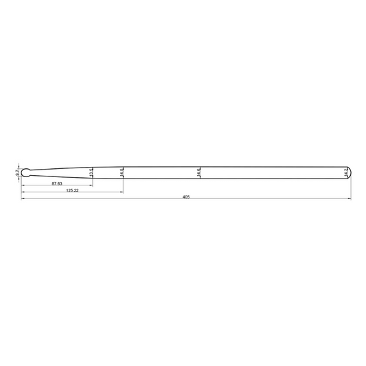 Rohema Rounded Tip (Lytton) LY737 Hickory Drumsticks - 61304