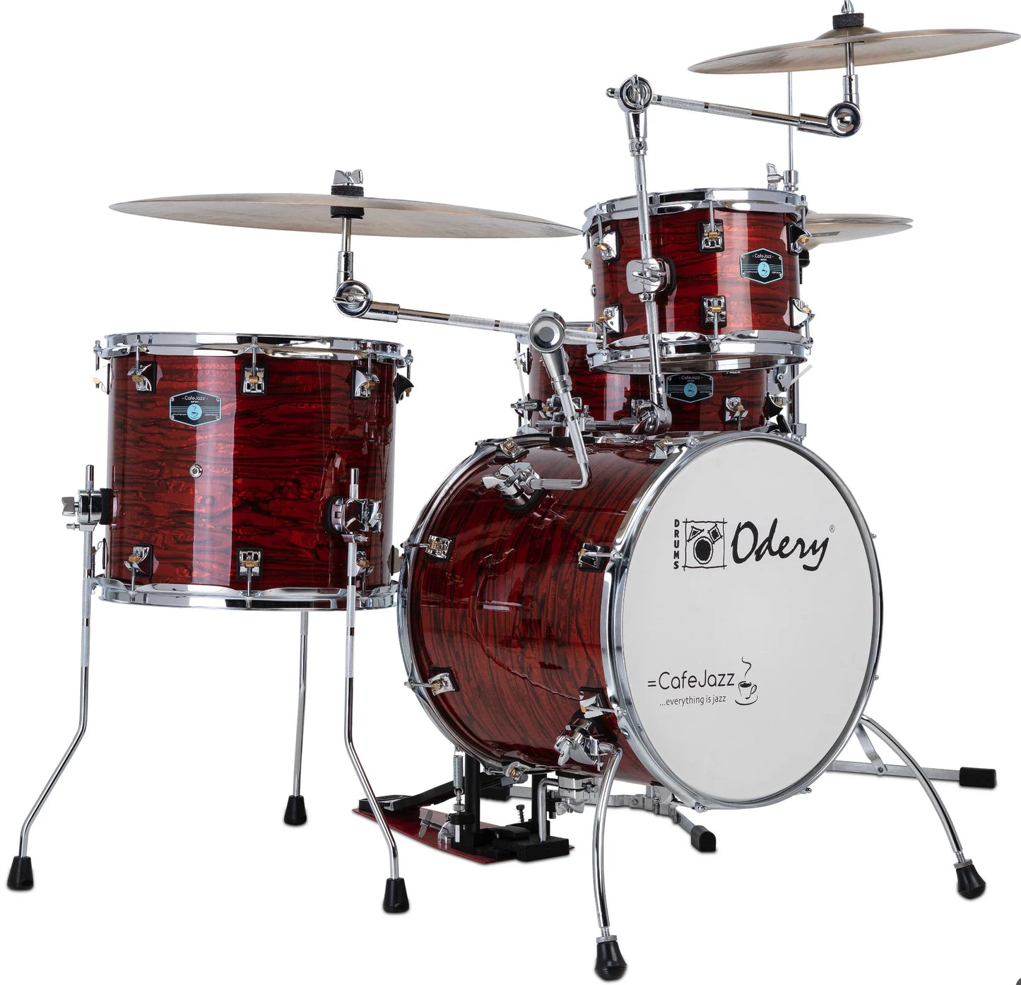 Odery Cafe Jazz Kit - Shell pack with snare and cymbal arms - * Pre-Order Now! *