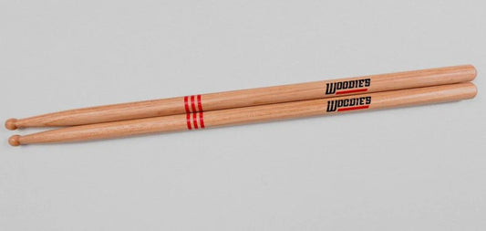 WOODIES Signature 5B Long (short taper, round wooden tip)