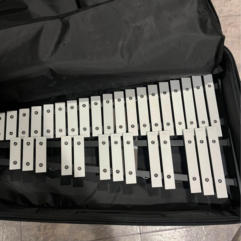 Pearl PL910C Educational Percussion Learning Center with Rolling Cart - Bells, Snare, practice pad and stands (Used)