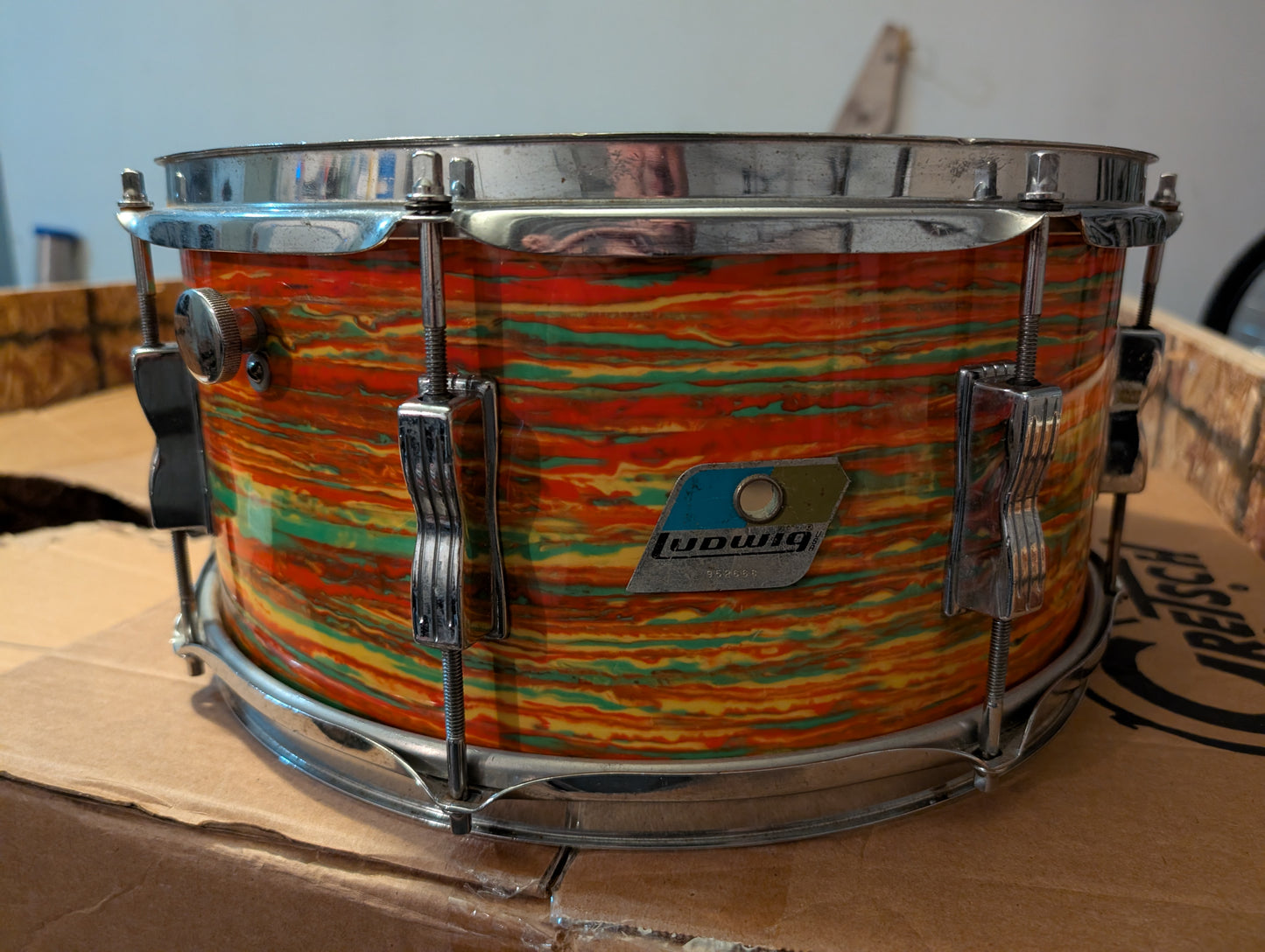 Ludwig Snare 1976 14" x 6.5" - Citrus Mod Orange