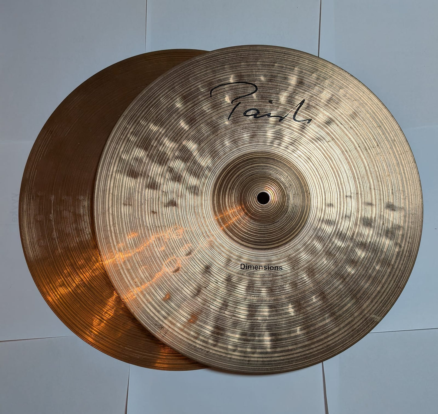 Paiste 14" Dimensions Thin/Heavy Hi-Hat Cymbals (Pair) 1999 - 2005 - Traditional