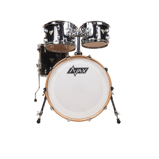 AJAX Forte Groove 20" Kick - 4 Piece Shell Pack - Black Sparkle Lacquer