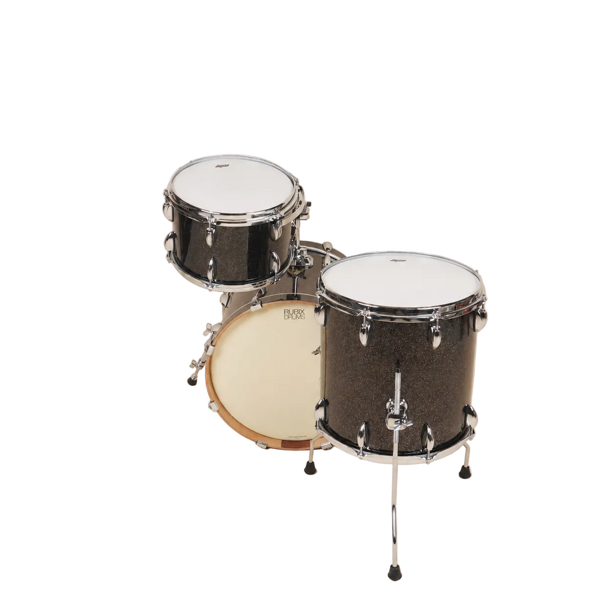 AJAX Forte Bop 18" Kick - 3 Piece Shell Pack - Black Sparkle Lacquer
