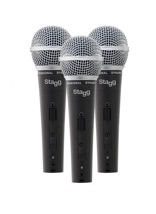 Stagg SDM50-3 Dynamic Microphone (3-Pack)