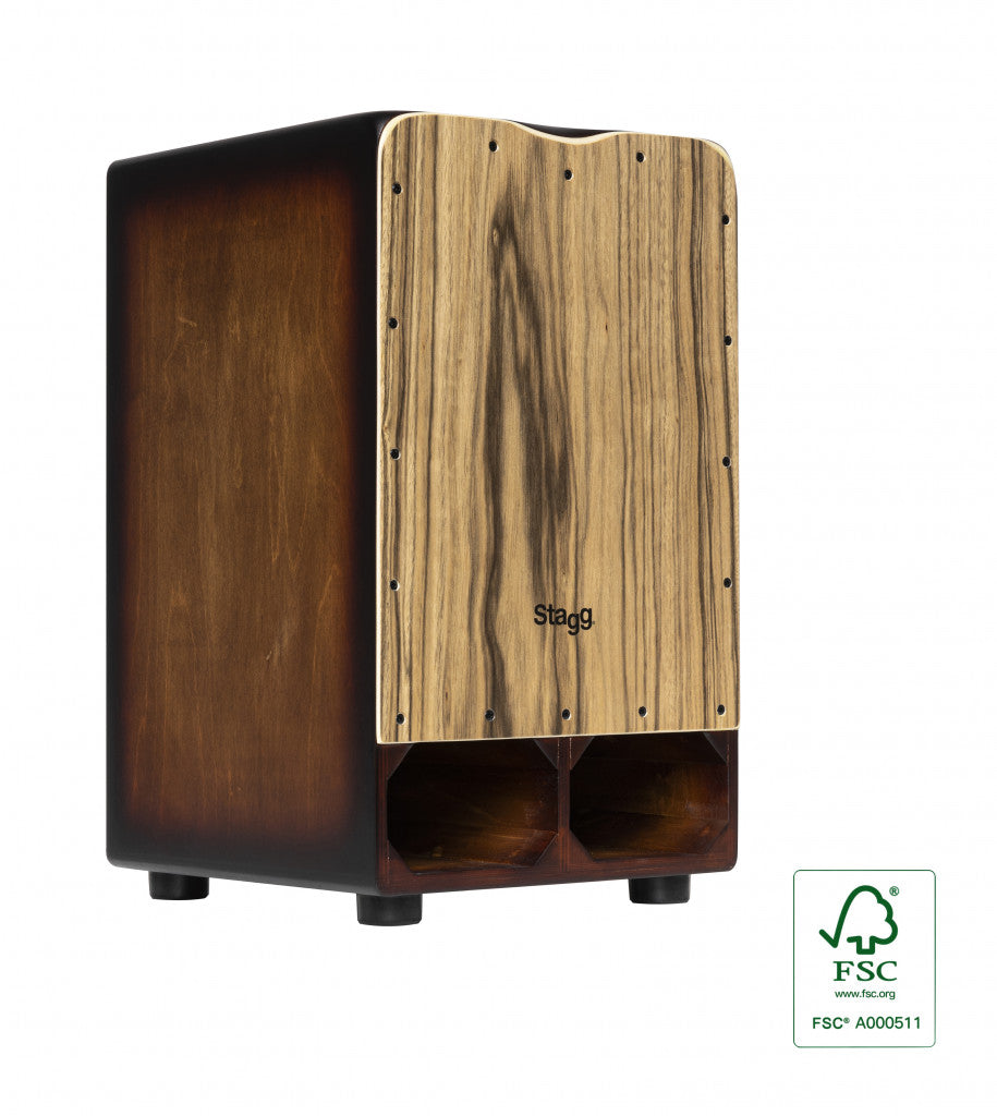 Stagg Cannon Cajon - Ebony - CAJ-CANNON-EB