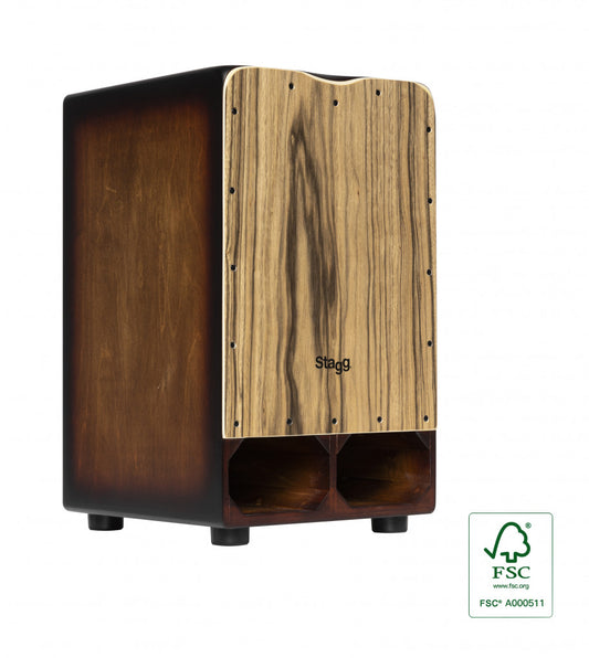 Stagg Cannon Cajon - Ebony - CAJ-CANNON-EB