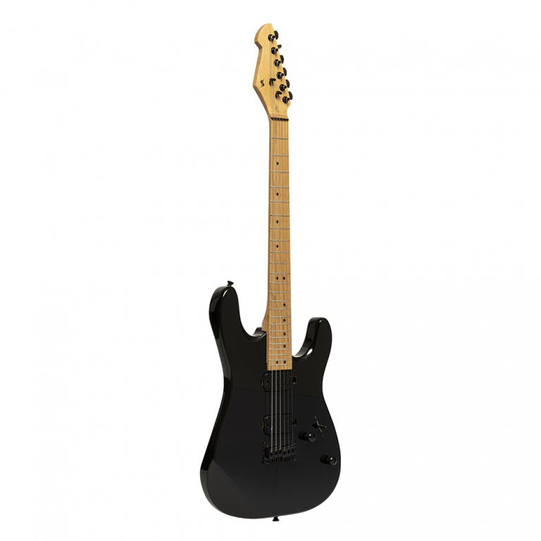 Stagg Metal Series, Mahogany Body, One or Two Humbuckers (Black) - SEM-ONE/TWO H