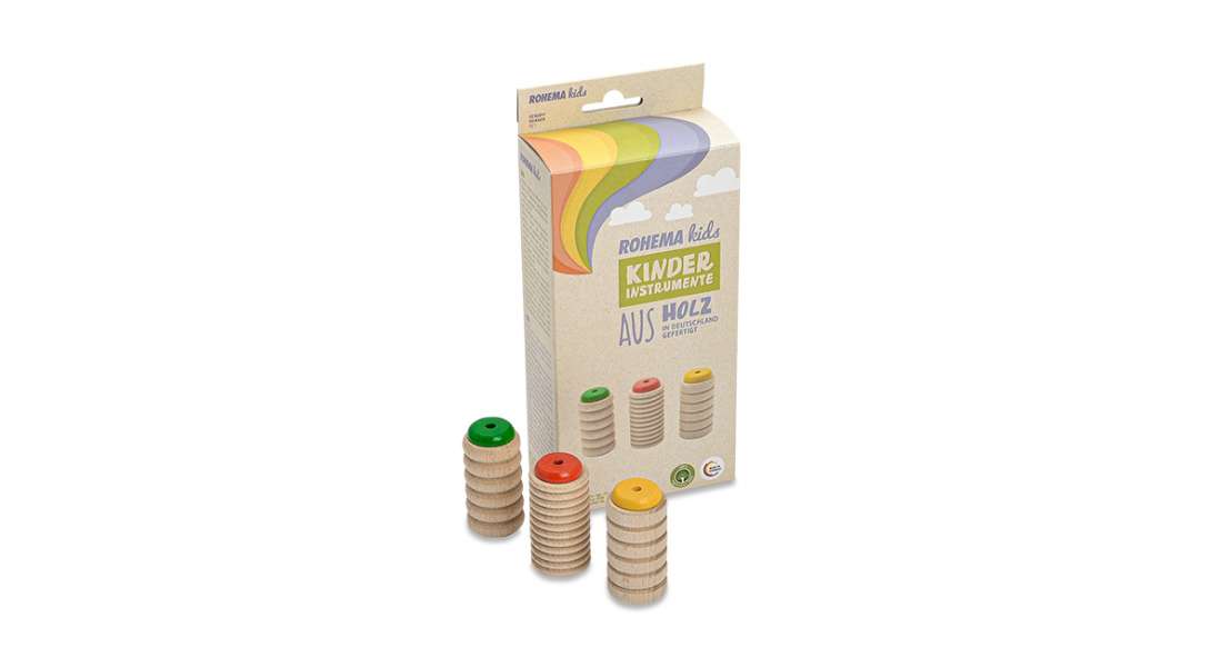 Rohema Scrapy 3 Shaker Set - Yellow, Red and Green - Age 1+ - 61808