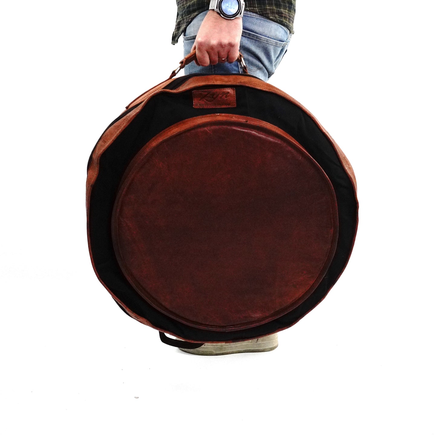 ZYN Luxury Cymbal Bag 23" Leather Canvas Cymbal Backpack/ Case