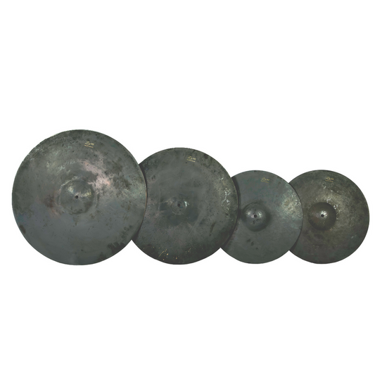 ZYN Cymbals Dark Knight Series Set - 15" HiHats, 18" Crash & 22" Ride