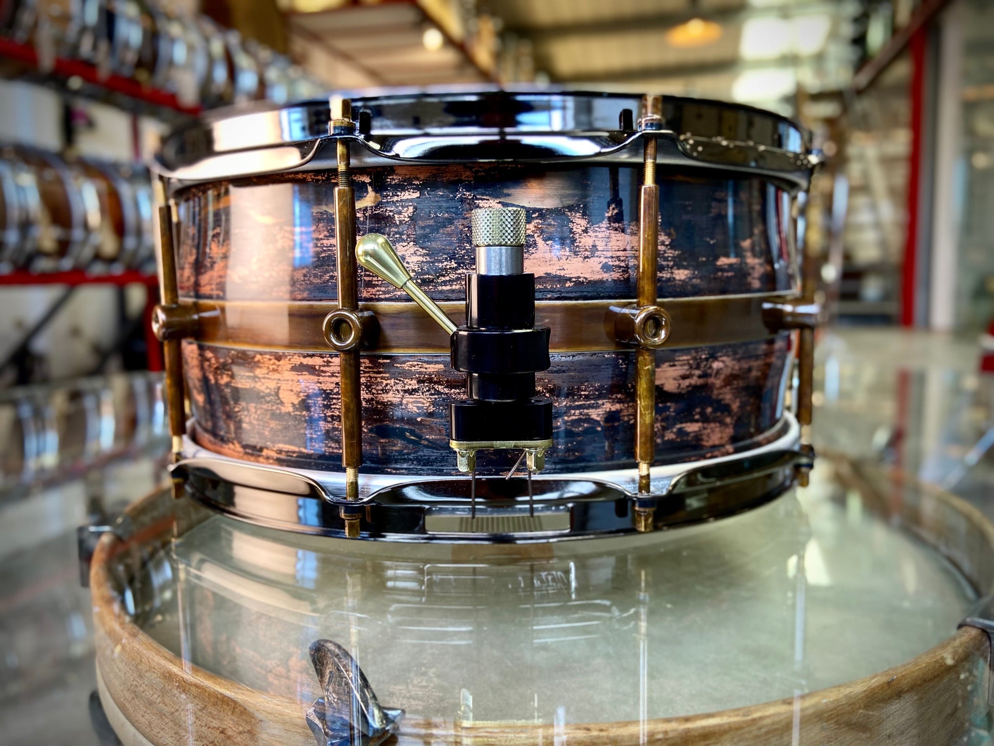 Schagerl Persephone Snare Drum 14x6.5 Copper Dark Vintage