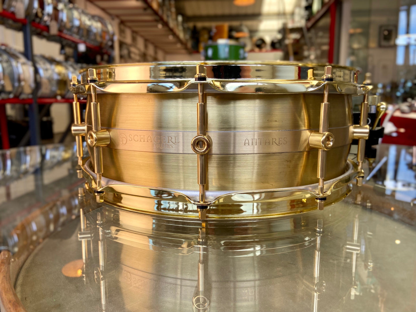 Schagerl Antares 14" x 5" Raw Brass Snare Drum