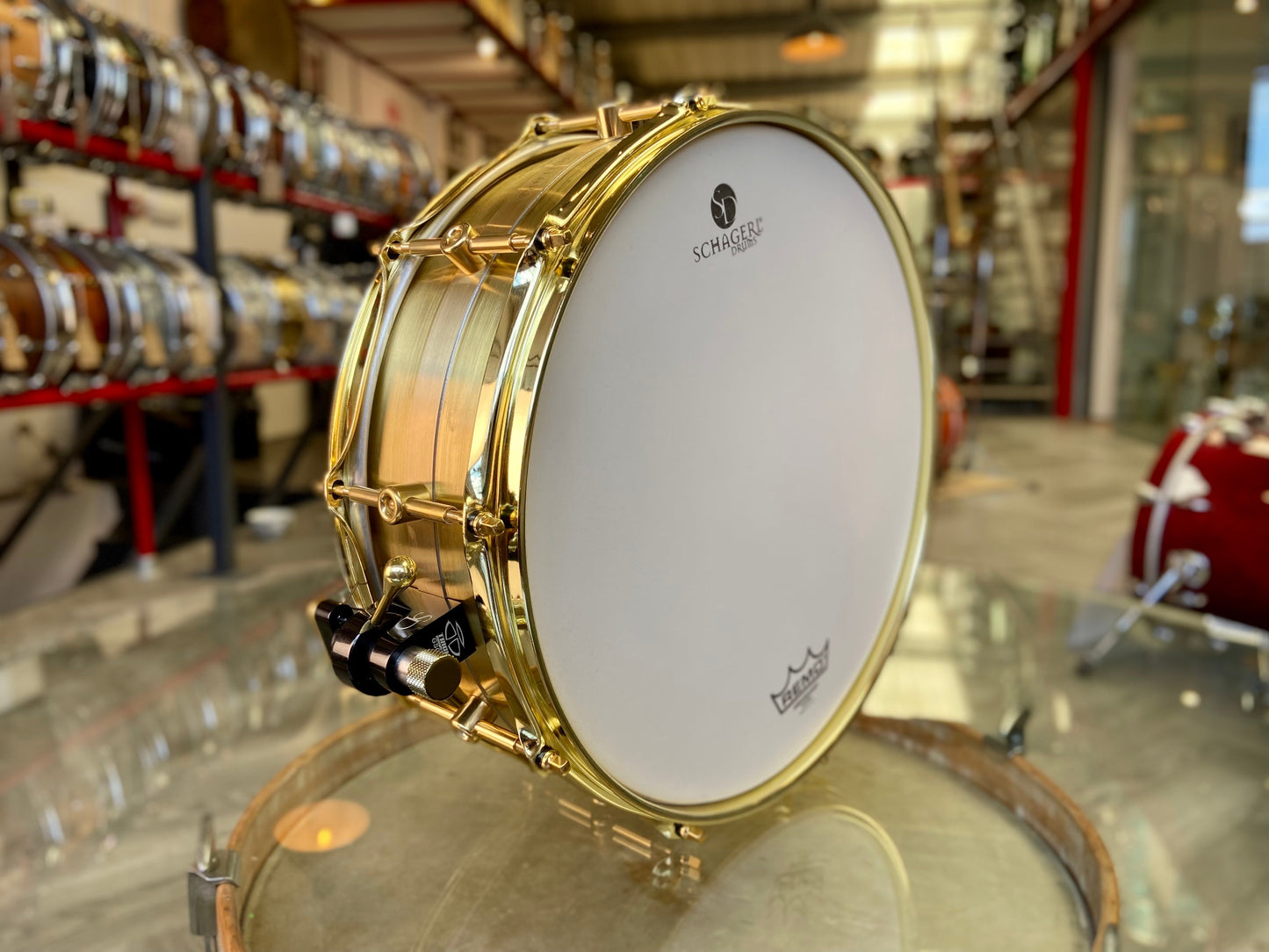 Schagerl Antares 14" x 5" Raw Brass Snare Drum