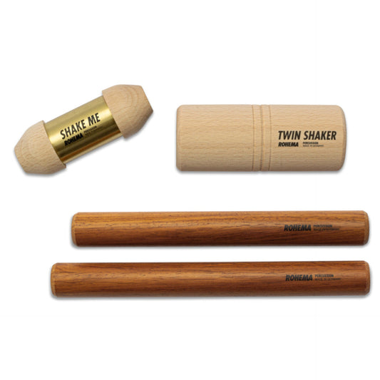 Rohema Small Professional Percussion Set - Shakers and Claves - 618082