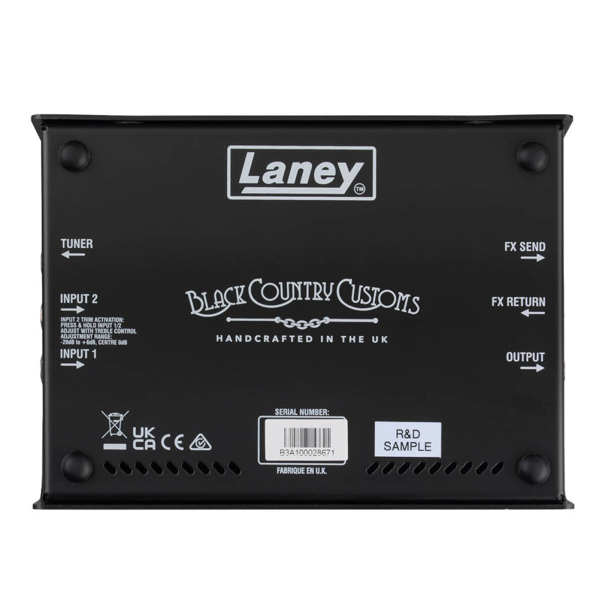 Laney - Laney Black Country Custom DIGBETH, Bass Pre Amplifier Pedal, Nathan EAST Signature - Available 4/25/26