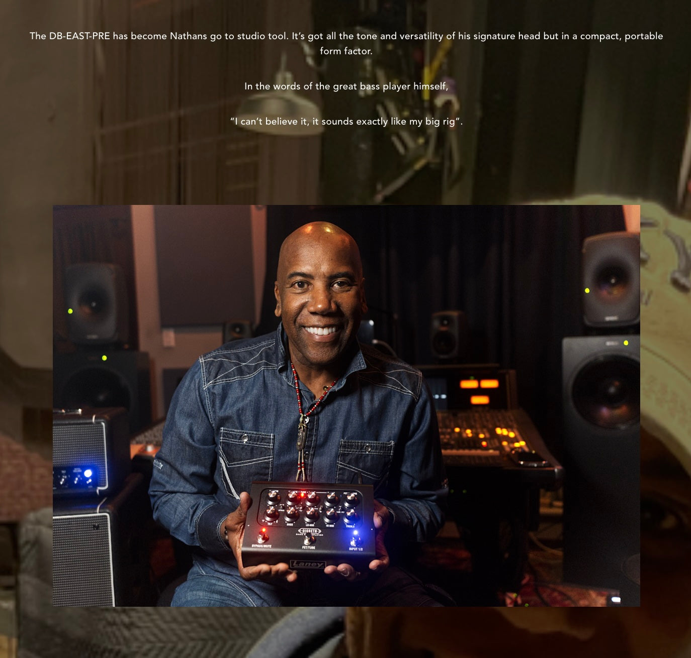 Laney - Laney Black Country Custom DIGBETH, Bass Pre Amplifier Pedal, Nathan EAST Signature - Available 4/25/26