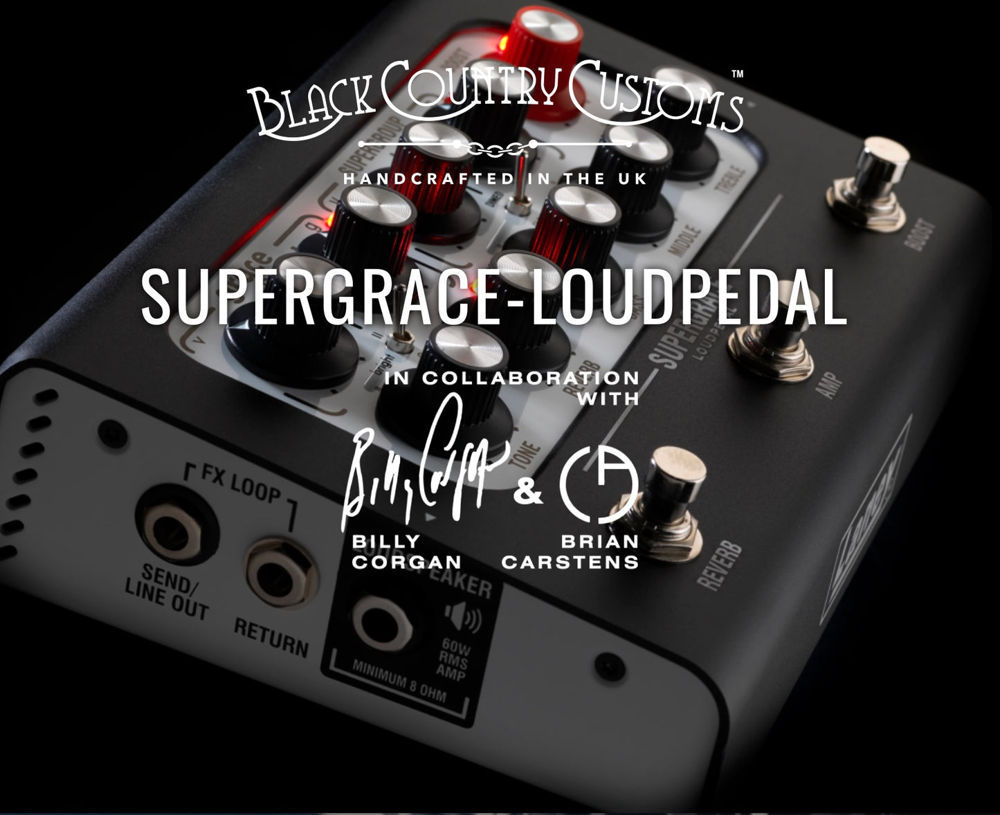Laney Black Country Custom - Loudpedal SuperGrace 60-watt, Billy Corgan Signature - Available 4/25/26