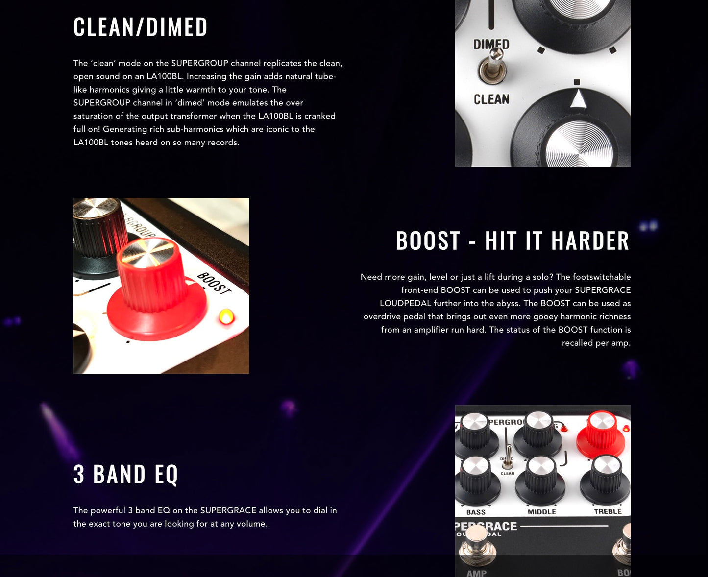 Laney Black Country Custom - Loudpedal SuperGrace 60-watt, Billy Corgan Signature - Available 4/25/26