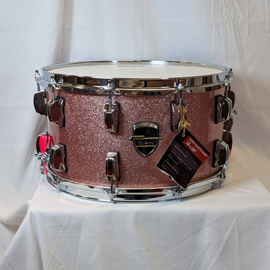 Odery Custom 14x8 Pink Sparkle Lacquer Snare Drum