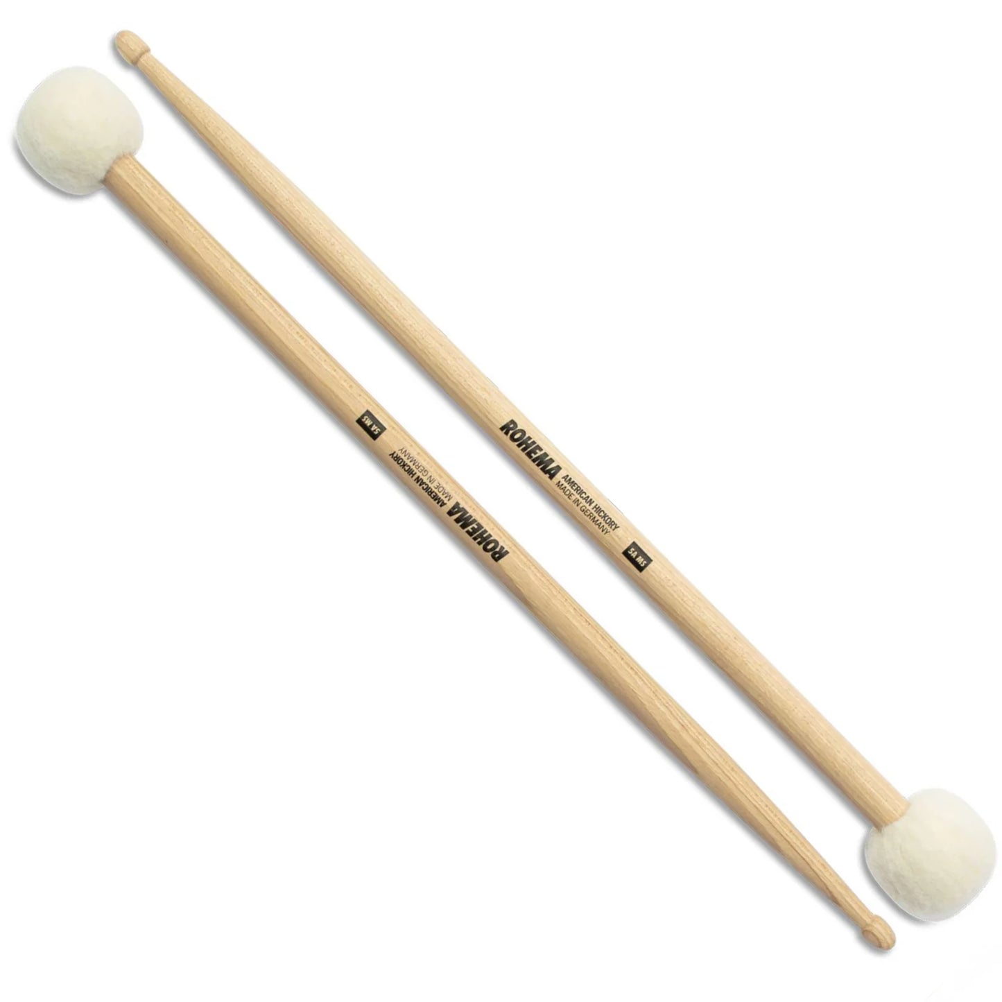 Rohema Kombi Sticks 5A MS Felt Mallet / Hickory Drumsticks - 61331