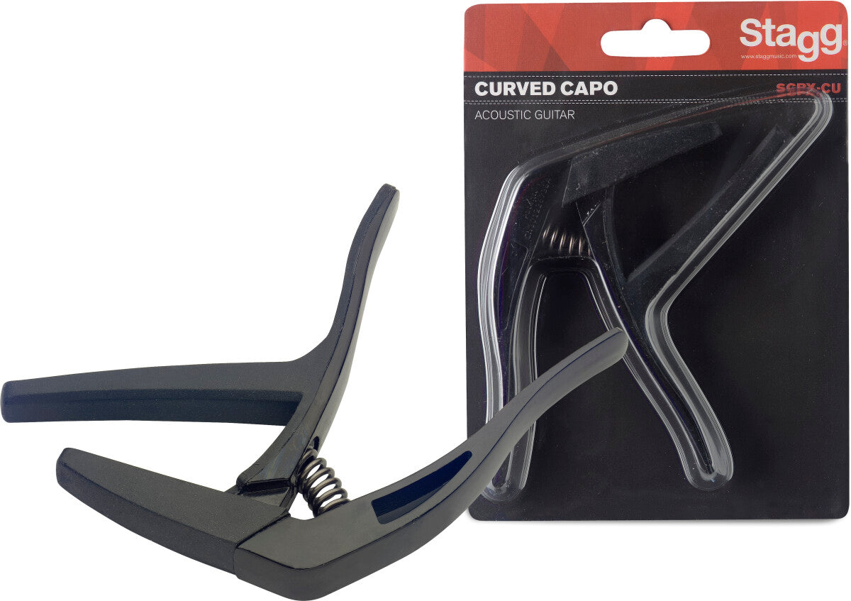 Stagg Curved Trigger Capo - Black