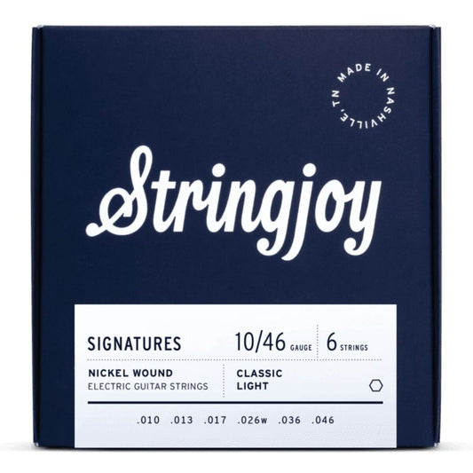 Stringjoy Signatures | Classic Light Gauge (10-46) Nickel Wound Electric Guitar Strings