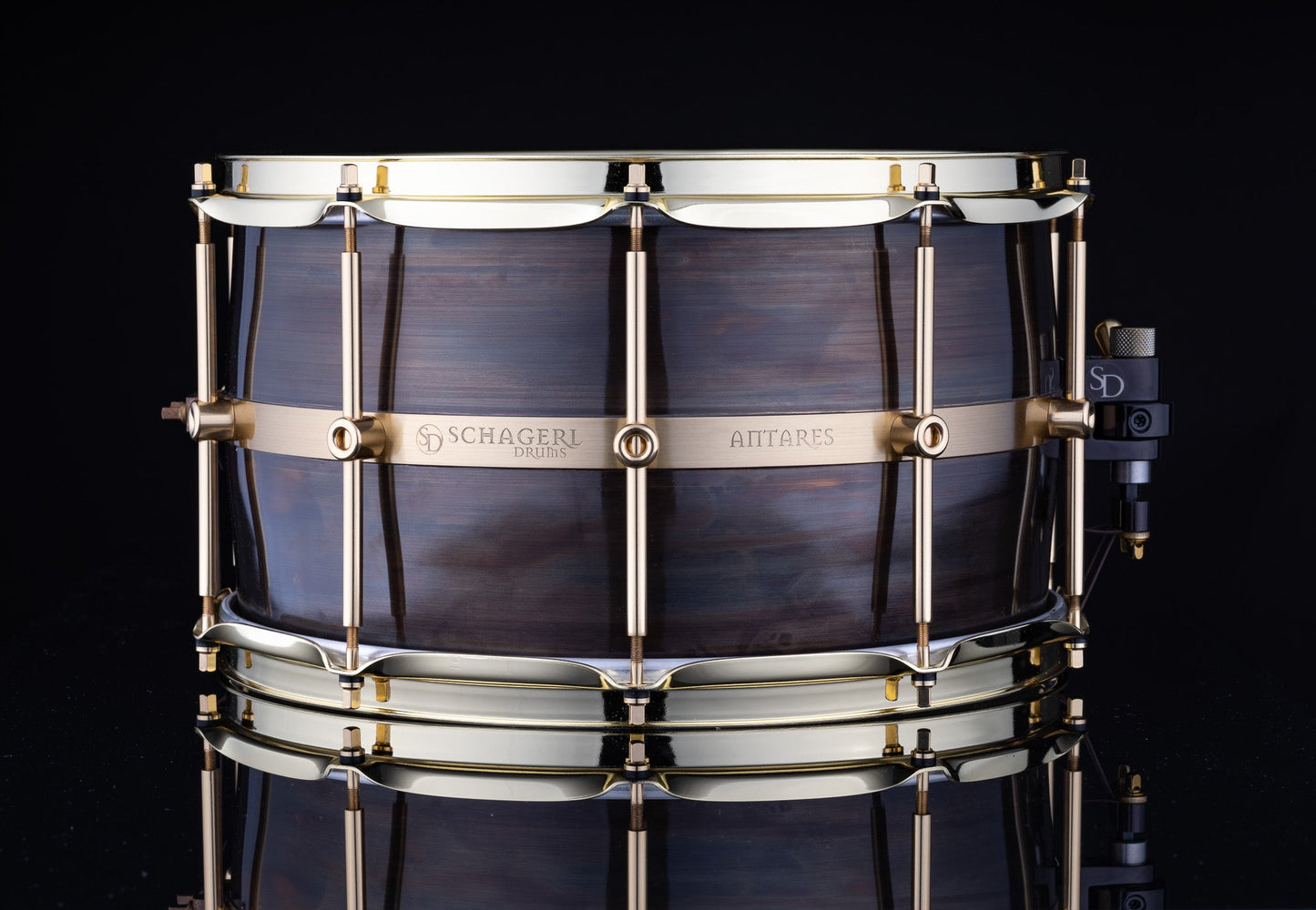 Schagerl Antares 14" x 6.5" Custom Dark Brass Snare Drum