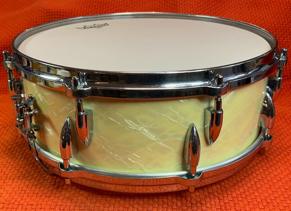 AJAX Pipperette 50s 5x14 Snare - White Marine Pearl