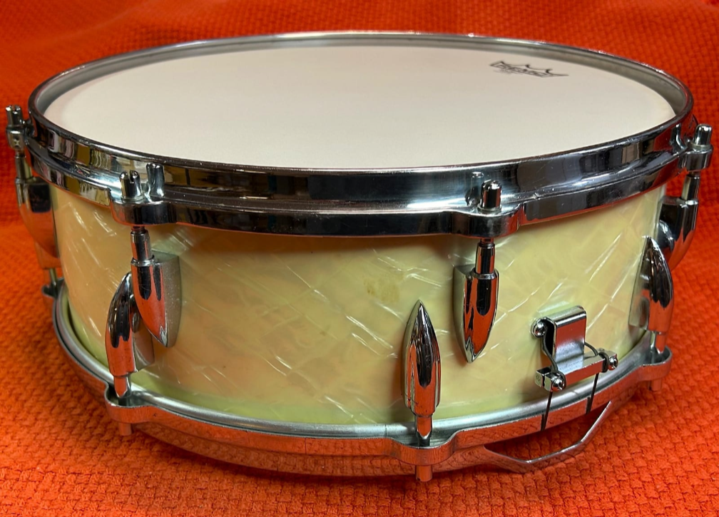 AJAX Pipperette 50s 5x14 Snare - White Marine Pearl